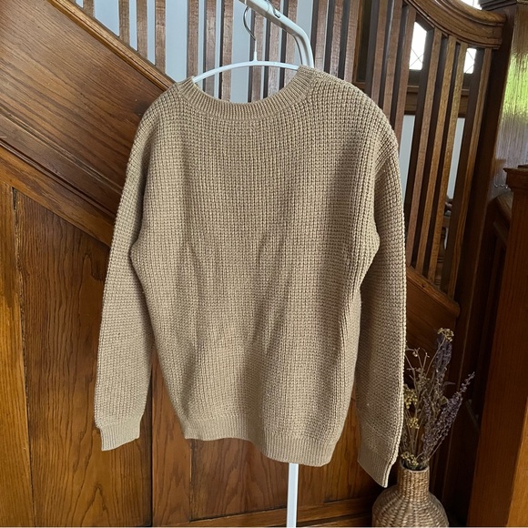 Aritzia Wilfred Free Isabelli Sweater in Camel size 2XS 100% merino wool - Picture 6 of 15